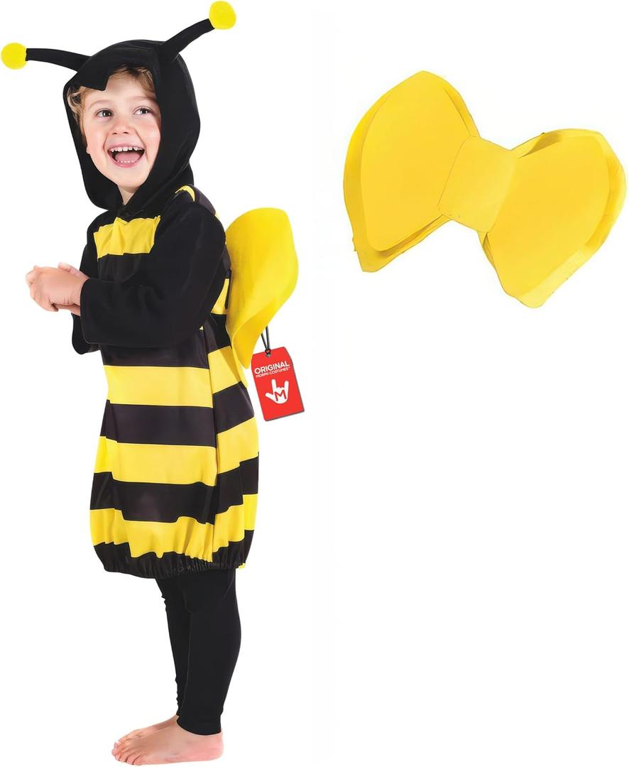 fun shack Bumble Bee Costume Toddler, Bumblebee Costume Toddler, Baby Bee Costumes Kids, Boys Halloween Costumes (1-2 Years)