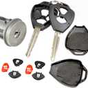 PT Auto Warehouse ILC-468L - Ignition Lock Cylinder, with Keys - without Immobilizer, with Keyless Entry (Replaces 69057-52850, 6905752850)