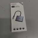 USB C to Dual HDMI Adapter 4K@30Hz, KOZYC USB C Hub Multiport Adapter with 2xHDMI, USB 3.0, 100W PD, Support USB C to HDMI Splitter Extended Display for MacBook Pro (MST is not Supported on MacOS)