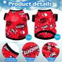 7 Pcs Dog Fleece Sweaters Dog Sweatshirt Winter Outfits Soft Fleece Puppy Sweater Outfits for Chihuahua Yorkshire Pets Cat(Cute,S(Neck: 8.27", Chest: 13.78", Back: 9.84"))