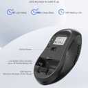 TECKNET Wireless Mouse for Laptop, 2.4G Ergonomic Optical Mouse Silent Bluetooth Mouse(BT5.0) 4000DPI Adjust, Computer Portable PC Quiet Mice with USB-A Receiver & 6 Buttons for Mac, 18 Months Battery