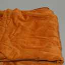 Woaboy Pack of 2 Striped Velvet Throw Pillow Covers Modern Decorative Couch Throws Square Soft Cozy Pillowcases for Winter Christmas Bed Sofa Cushion Living Room 18x18 Inch Orange