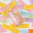 Handmade Jars Bible Verses in a Jar Hope Prayer Scripture Jar Church Biblical Christian Gifts for Dad Mom Teacher Women Men Read Me When Plastic Jars with 96 KJV Bible verses