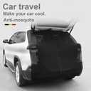 Ovege Car Tailgate Mesh Screen for SUV Bug Screens for Car Tent, Magnetic Mosquito Net for Car Camping Essentials, Car Camping AccessoriesBlack-Tailgate