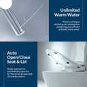 Bio Bidet DLS Premium Heated Bidet Seat, Warm Water & Air Dryer, Auto Open and Slow Close Lid, Elongated