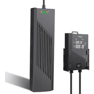 hygger Aquarium Heater with Intelligent Temperature Controller, 800W for 80-220 Gallon Submersible Fish Tank Heater with Leaving Water Automatically Stop Heating System, for Freshwater Saltwater