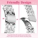 Bling Band+ Case Compatible with Galaxy Watch 8 40mm/44mm, Women Replacement Dressy Strap& Cover for Samsung Galaxy Watch8