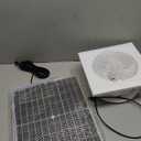 Solar Exhaust Fan, 25W Waterproof Solar Panel 8 Inch Ventilation Vent Fan for Greenhouse,Chicken Coop,Shed, Garage, Attic, Barn, Workshop Outside,14.8ft Cable