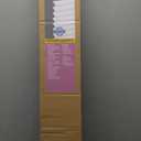 LOTUS & WINDOWARE Cordless Mini Blind, 1" Vinyl Slats, 34" Wide x 78" Long - White, Window Blinds for Home and Office, Interior Door Blinds - Light Filtering