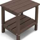 KINGYES Double Side Table, Adirondack End Table- Coffee
