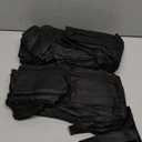 Hoolerry 36 Pcs Single Bag Christmas Fabric Reusable Tote Gift Bags Bulk Bottle Holder Carrier with Handles for Shopping Wedding Birthday Dinner Parties (36 Pcs,Black)