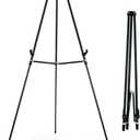 Falling in Art 70" Adjustable Aluminum Display Easel Stand, Versatile Tripod Easel for Artistic Presentations Stand, Lightweight and Sturdy for Art Shows, Exhibitions, and Studios, Holds 20 lbs