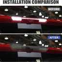 Third 3rd Brake Light Compatible with Chevy Silverado/GMC Sierra 2019-2026, Cover High Mount Stop Lamp Cover Trim, Smoked Black