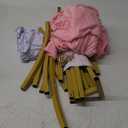 Minetom 7.2ft Metal Arch Backdrop Stand with Wedding Arch Cover Spandex, Wedding Balloon Arch Square Frame for Birthday Party Baby Shower Graduation Ceremony Decoration, Pink