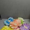 6PCS Pastel Paper Flowers Decorations Colorful Giant 12'' Crepe Tissue Paper Flowers Decorations Large Flowers for Wedding Birthday Baby Shower Classroom Wall Decor Supplies