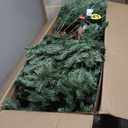 6FT Pre-lit Christmas Tree Fir with Remote Control, 450 Warm White Multi-Color Lights, Hinged/Feel Real/Realistic for Home, Holiday Decoration Dual Color LED Artificial Xmas Tree 6 Feet