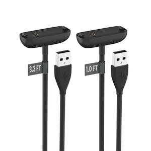 2Pack Charger for Fitbit Inspire 2 & Ace 3 Charging Replacement Fitbit Charger for Inspire 2 Ace 3 USB Cable Dock Stand [1ft & 3.3ft]