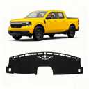 KUST Black Dash Cover for Ford Maverick 2022-2024 2025 2026 (Hybrid)(XL, XLT, Lariat) Polyester Dashboard Cover Non-Slip Center Interior Accessories for Maverick Sunshade No Glare