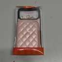 Bocasal Crossbody Wallet Case for iPhone 17 Pro Max, RFID Blocking PU Leather Zipper Handbag Purse Flip Cover, Kickstand Folio Case with Card Slots Holder Wrist Strap Lanyard 5G 6.9 Inch (Rose Gold)