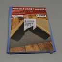 Rug Carpet Non Slip Grippers, Reusable Double Sided Carpet Tape Pads, Strong Adhesive Grippers for Area Rugs, Keep Corners Flat, No Damaging for Floor Removable,16Pcs