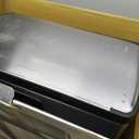 simplehuman Rectangular Dual Compartment Recycling Kitchen Step Trash Can, 46 Liter, Brushed Stainless Steel