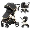 Babideal Baby Stroller for Newborn and Toddler,One-Hand Fold