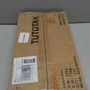 TUTOTAK C Shaped End Table, Small Side Table, Set of 2, 28.7 inch Tall Couch Table, Sofa Table, Living Room, Bed Room, Greige TB01BG0712