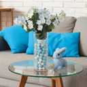 56 Pcs Easter Centerpieces for Tables Easter Vase Filler Floral Picks with Pearlescent Eggs Colorful Flower Arrangements for Home Table Centerpieces Vase Spring Decor(Blue and White)