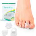 Hammertoe Corrector for Women - Soft Gel Toe Straighteners - Realign Bent, Curled, Crooked, Claw, Bunion, Hammer Toes - Toe Corrector for Men6 Count, 3 Different Sizes, Clear