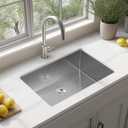 Kitchen Sink 26x18 Inch Undermount Kitchen Sink 16 Gauge Stainless Steel Sinks Single Bowl with Accessories Round Corners Handmade