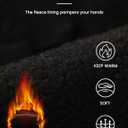 AURUZA Cycling Gloves for Men Winter Cold Weather, Five Fingers Touch Screen Winter Gloves for Men, Waterproof Anti-Slip Warm Gloves Liners for Cycling Biking Walking Sporting Driving (Small, Black)