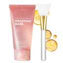Collagen Mask Collagen Night Wrapping Mask, Peel-Off Overnight Sleeping Mask for Hydrating, Smooth, Refreshed Skin, Easy Peel Skincare, 2.54 fl oz (1 Pack)