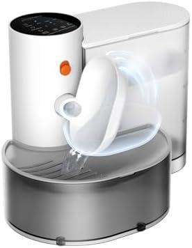 Smart Pet Water Fountain, Automatic Wireless Pour-Over Cat Water Dispenser, Removable Ultra Silent Automatic Water Feeder Long Endurance Large Capacity Pet Water Dispense for Many Pets