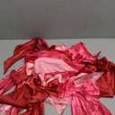 Pink Bow Garland Banner for Bachelorette Party Decorations Satin Ribbon Bow Knot Hanging Garland Banner Red Coquette Birthday Decor for Bridal Shower Wedding Engagement Party Supplies Favors (3 Red)