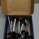 XiKe 12 Pack Black 2" Nylon Garage Door Roller 4" Stem, Quiet/Durable and High Load, Use 6200-2RS Double Seals Precision Bearings.