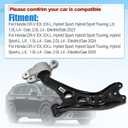 51350-3A0-A00 Front Right Side Lower Control Arm Compatible with Honda CR-V 2023-2025 Replace 513503A0A00