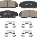 Premium Ceramic Disc Brake Pad Set - Compatible With Select Acura CL, RL, TL, TSX; Honda Accord; FRONT