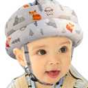 Baby Head Protector - Baby Helmet for Crawling Walking Running - No Bumps and Soft Cushion - Adjustable Protective Cap Infant Baby Safety Headguard - Toddler Helmets 6-12 Months 1-2 Years Old (Fox)