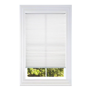 BlindsAvenue Cellular Honeycomb Cordless Shade, 9/16" Single Cell, Light Filtering, White, Size: 31" W x 72" H