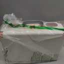 Turntable Vinyl Record Player 3-Speed Suitcase Portable Belt-Driven Record Player with Built-in Speakers RCA Line Out AUX in Headphone Jack Vintage White