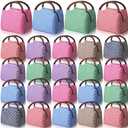 Chunful 23 Pcs Insulated Lunch Bag Bulk Reusable Thermal Lunch Box Waterproof Leakproof Tote Bag with Soft Liner for Women Men Office Work School Picnic Beach Fishing