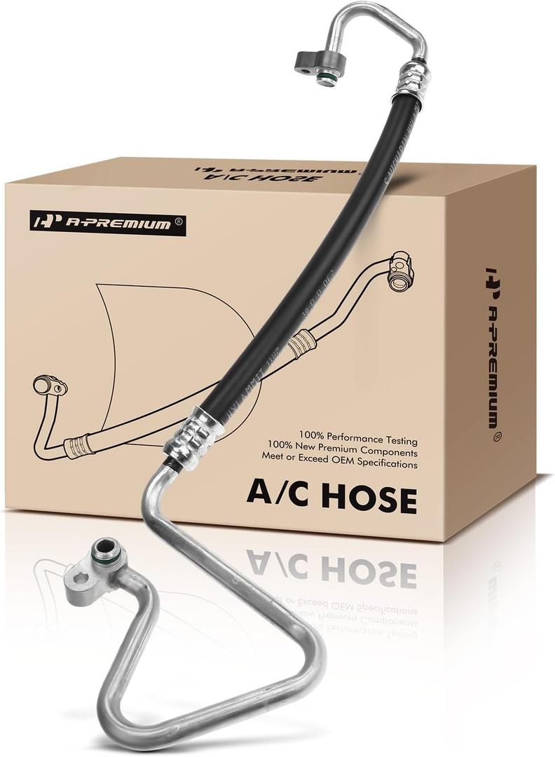 A-Premium A/C Discharge Line Hose Assembly Compatible with Honda Civic, 2006-2011, 1.3L 1.8L, Compressor to Condenser