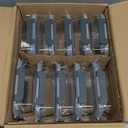 M MCIRCO 10-Pack,22 Oz Glass Meal Prep Containers, Glass Food Storage Containers with lids, Lunch Containers, Microwave, Oven, Freezer and Dishwasher (Gray)