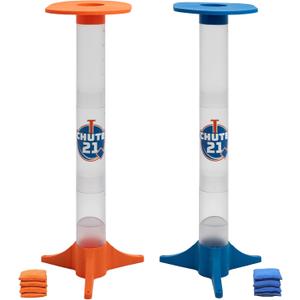 Chute 21 Toss Game  Outdoor and Indoor Bean Bag Toss Game for Backyard, Tailgating, College Parties, Family Fun Backyard Game for Adults and Teens  Portable Game Set, Easy Setup, Travel Bag Included