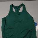 ATTRACO Workout Tank Tops for Women with Built in Bra Ribbed Seamless Yoga Tanks Tight Fit (8, Green)