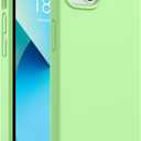 CellEver Heavy-Duty Silicone Case for iPhone 13 - Military Drop Protection, Elevated Screen & Camera Protection, Scratch-Free Interior, Light Green