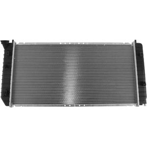 TRQ Radiator Assembly Aluminum Core Compatible with 00-05 Buick LeSabre Pontiac Bonneville CU2347 CU2348 CU2348CC GM3010113
