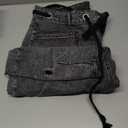 Barrel Jeans Women Trendy Low Rise Drawstring Baggy Jeans Vintage Pant Casual Wide Leg Horseshoe Demin with Pockets L