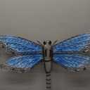 Deco 79 Metal Dragonfly Home Wall Decor Indoor Outdoor Wall Sculpture, Wall Art 25" x 1" x 16", Blue