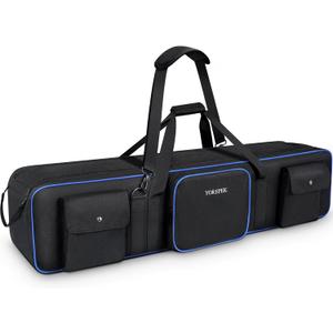 YOREPEK Tripod Carrying Case Bag 50.5", Resistant Light Stand Bag with 2 Removable Padding, Photo Studio Equipment Case for Tripods, Monopods, Speaker Stands, Umbrellas, Gear, Mic Stand, Tent Pole